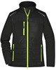 James & Nicholson JN1819 Ladies´ Hybrid Jacket - /Black/Neon-Yellow - L afbeelding