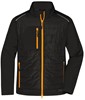 James & Nicholson JN1820 Men´s Hybrid Jacket - /Black/Neon-Orange - 3XL afbeelding