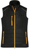 James & Nicholson JN1821 Ladies´ Hybrid Vest - /Black/Neon-Orange - XL afbeelding