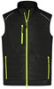James & Nicholson JN1822 Men´s Hybrid Vest - /Black/Neon-Yellow - L afbeelding
