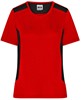 James & Nicholson JN1823 Ladies´ Workwear T-Shirt -STRONG- - /Red/Black - 3XL afbeelding