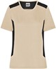 James & Nicholson JN1823 Ladies´ Workwear T-Shirt -STRONG- - /Stone/Black - XL afbeelding