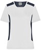 James & Nicholson JN1823 Ladies´ Workwear T-Shirt -STRONG- - /White/Carbon - XXL afbeelding