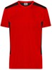 James & Nicholson JN1824 Men´s Workwear T-Shirt -STRONG- - /Red/Black - 6XL afbeelding