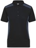 James & Nicholson JN1825 Ladies´ Workwear Polo -STRONG- - /Black/Carbon - XXL afbeelding