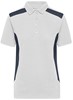 James & Nicholson JN1825 Ladies´ Workwear Polo -STRONG- - /White/Carbon - XXL afbeelding