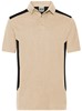 James & Nicholson JN1826 Men´s Workwear Polo -STRONG- - /Stone/Black - 6XL afbeelding