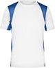 James & Nicholson JN306 Men´s Running-T - White/Royal - L afbeelding
