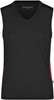 James & Nicholson JN315 Ladies´ Running Tank - Black/Red - XXL afbeelding