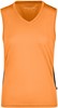 James & Nicholson JN315 Ladies´ Running Tank - Orange/Black - XXL afbeelding