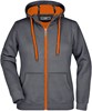 James & Nicholson JN354 Ladies´ Doubleface Jacket - Carbon/Orange - L afbeelding