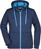 James & Nicholson JN354 Ladies´ Doubleface Jacket - Navy/Aqua - L afbeelding