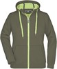 James & Nicholson JN354 Ladies´ Doubleface Jacket - Olive/Lime-(Light)-Green - XXL afbeelding