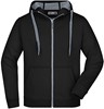 James & Nicholson JN355 Men´s Doubleface Jacket - Black/Carbon - 3XL afbeelding