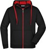 James & Nicholson JN355 Men´s Doubleface Jacket - Black/Red - L afbeelding