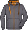 James & Nicholson JN355 Men´s Doubleface Jacket - Carbon/Orange - L afbeelding