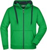 James & Nicholson JN355 Men´s Doubleface Jacket - Fern-Green/Graphite-(Solid) - S afbeelding