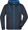 James & Nicholson JN355 Men´s Doubleface Jacket - Navy/Aqua - M afbeelding