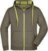James & Nicholson JN355 Men´s Doubleface Jacket - Olive/Lime-(Light)-Green - XXL afbeelding