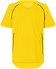 James & Nicholson JN386K Junior Team Shirt - /Yellow/Black - L (134/140) afbeelding