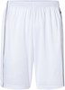 James & Nicholson JN387 Basic Team Shorts - White/Black - XL afbeelding