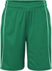 James & Nicholson JN387K Junior Basic Team Shorts - /Green/White - XS (98/104) afbeelding