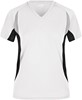 James & Nicholson JN390 Ladies´ Running-T - White/Black - XXL afbeelding