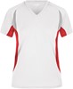 James & Nicholson JN390 Ladies´ Running-T - White/Red - L afbeelding