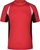 James & Nicholson JN391 Men´s Running-T - Red/Black - M afbeelding