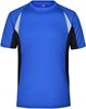 James & Nicholson JN391 Men´s Running-T - Royal/Black - 3XL afbeelding