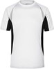 James & Nicholson JN391 Men´s Running-T - White/Black - L afbeelding