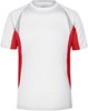 James & Nicholson JN391 Men´s Running-T - White/Red - M afbeelding
