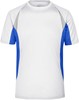 James & Nicholson JN391 Men´s Running-T - White/Royal - XXL afbeelding