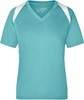 James & Nicholson JN396 Ladies´ Running-T - Mint/White - L afbeelding