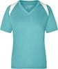 James & Nicholson JN396 Ladies´ Running-T - Mint/White - XXL afbeelding