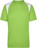James & Nicholson JN397 Men´s Running-T - Lime-Green/White - XL afbeelding