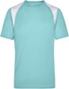 James & Nicholson JN397 Men´s Running-T - Mint/White - XL afbeelding