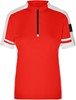 James & Nicholson JN451 Ladies´ Bike-T Half Zip - Red - L afbeelding