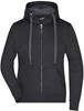 James & Nicholson JN594 Ladies´ Hooded Jacket - Black/Carbon - S afbeelding