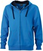 James & Nicholson JN595 Men´s Hooded Jacket - Cobalt/Navy - 3XL afbeelding
