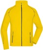 James & Nicholson JN597 Men´s Structure Fleece Jacket - Yellow/Carbon - S afbeelding