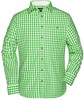 James & Nicholson JN638 Men´s Traditional Shirt - Green/White - XXL afbeelding