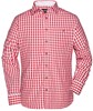James & Nicholson JN638 Men´s Traditional Shirt - Red/White - XL afbeelding