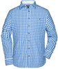 James & Nicholson JN638 Men´s Traditional Shirt - Royal/White - 3XL afbeelding