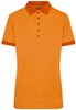 James & Nicholson JN705 Ladies´ Heather Polo - Orange-Melange/Dark-Orange - M afbeelding