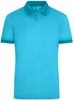 James & Nicholson JN706 Men´s Heather Polo - Turquoise-Melange/Turquoise - XL afbeelding
