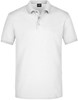 James & Nicholson JN710 Men´s Elastic Polo Piqué - White - XXL afbeelding