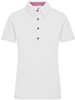 James & Nicholson JN715 Ladies´ Traditional Polo - White/Purple/White - S afbeelding