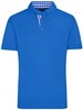 James & Nicholson JN716 Men´s Traditional Polo - Royal/Royal/White - XL afbeelding