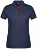James & Nicholson JN725 Ladies´ Polo Single Stripe - Navy/Red - XXL afbeelding
